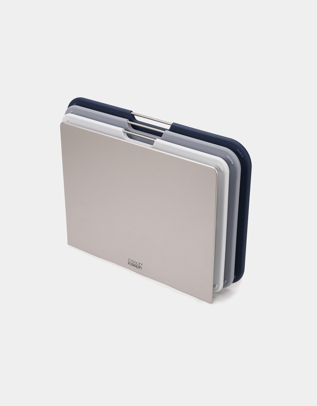 Joseph Joseph - Nest™ Boards Large 3-piece Chopping Board Set with Storage Stand (Grey)