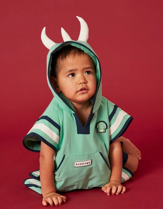 Roarsome - Spike the Dinosaur - Kids Poncho Towel