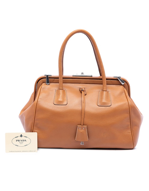Pre-Loved by Azura Reborn - Pre-Loved Goatskin Madras Cerniera Handbag