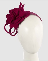 Max Alexander - Felt Magenta Flower Fascinator