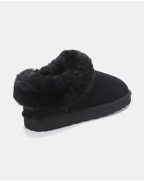 AusWooli Ugg Boots - Coogee Sheepskin Cozy Ankle Slippers