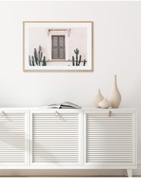 Olive et Oriel - La Casa Rosa Art Print