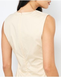 AERE - Ruched Organic Cotton Top