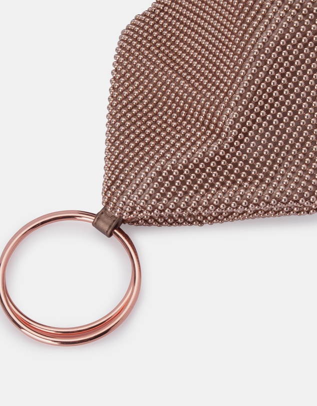 Olga Berg - Bianca Ball Mesh Handle Bag