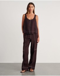 Jag - Sabine Linen Relaxed Leg Pant
