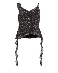 City Chic - Waverly Frill Print Top