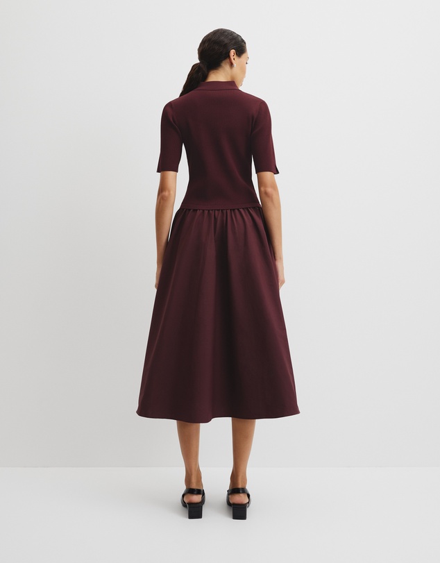 Country Road - Mix Media Knit Dress