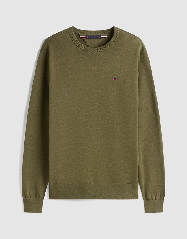 Tommy Hilfiger - Flag Embroidery Crew Neck Jumper