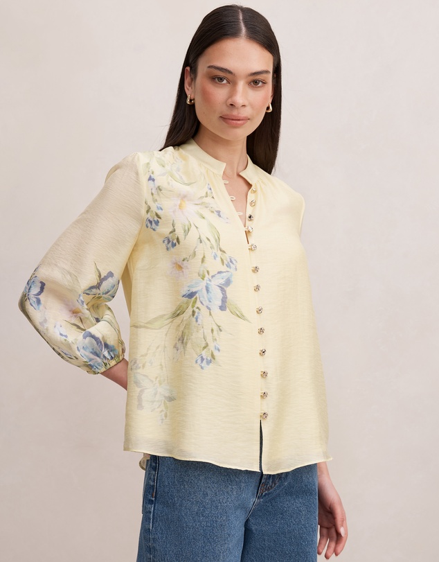 Forever New - Dolly Placement Print Blouse