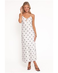 Petal & Pup - Jamila Midi Dress - White Polka Dot