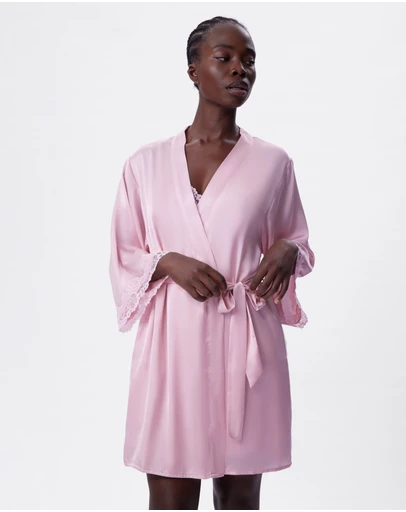 Bras N Things - Bethany Short Wrap - Light Pink