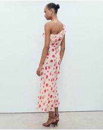 M.N.G - Rose Floral Ruffled Dress