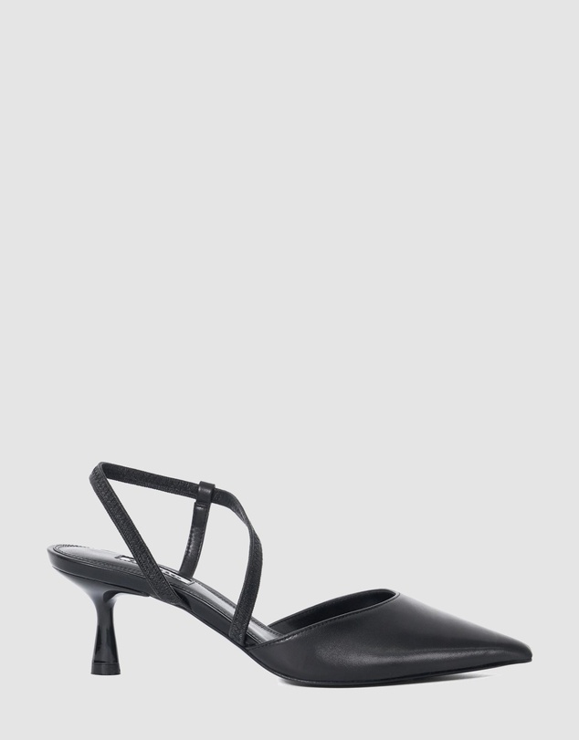 Dune London - Citrus - Black Leather