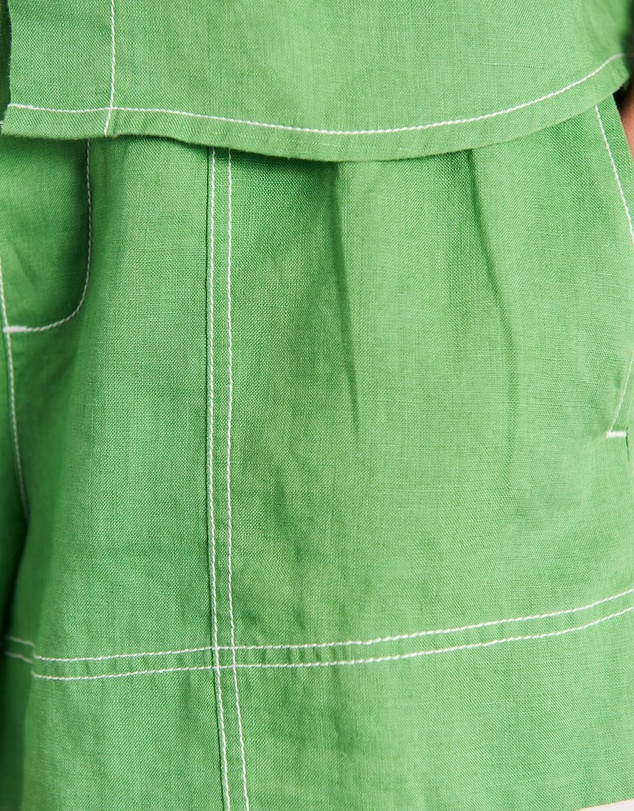 Jag - Gigi Linen Relaxed Short Sleeve Shirt