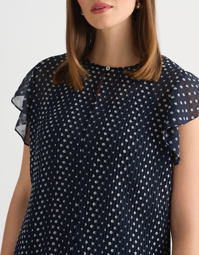 David Lawrence - Carver Clip Spot Blouse