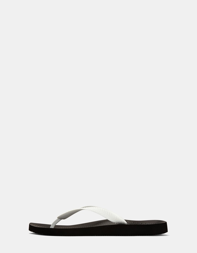 Vionic - Beach Manly Toe Post Sandal - Black/White