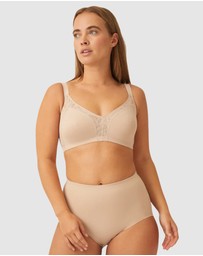 Naturana - Side Smoothing Minimiser Bra With Lace