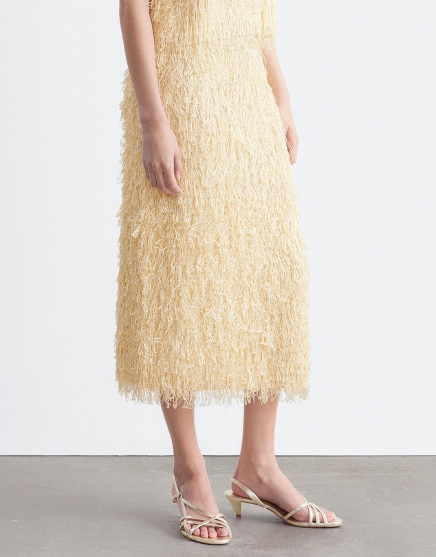 & Other Stories - Fringed Pencil Skirt