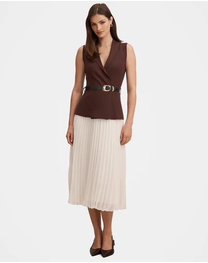 Forever New - Bianca Woven Mix Knitted Dress