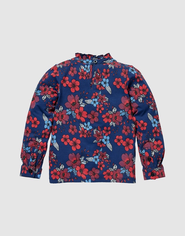 Quapi - Kellen Long Sleeve Floral Top - Kids-Teens