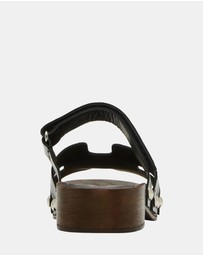 Steve Madden - Canal Black Patent Sandals