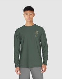 Nike - Gothic Letter Long Sleeve Hydroguard Top