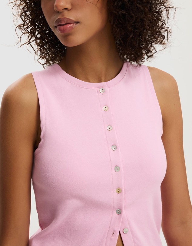 Cotton On - Bailey Button Detail Vest