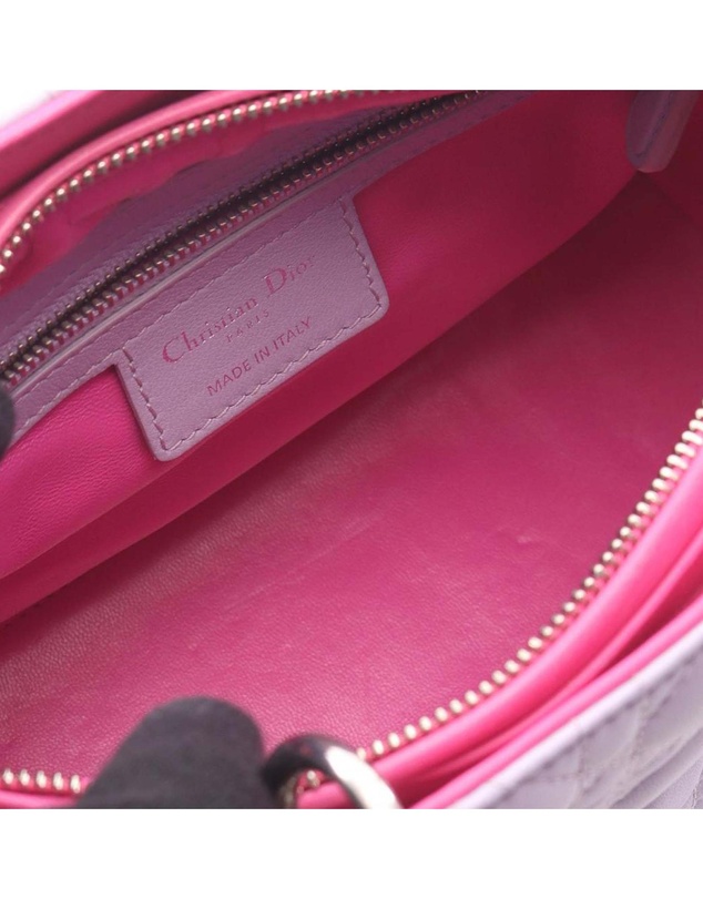 Pre-Loved by Azura Reborn - Pre-Loved Medium Bicolor Lambskin Cannage Lady Dior