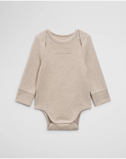Country Road - Long Sleeve Envelope Rib Bodysuit