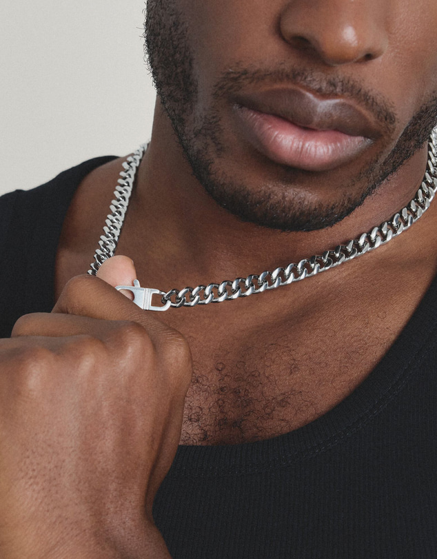 THOMAS SABO - Stainless Steel Curb Chain Necklace 9mm