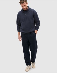 Seed Heritage - Half Zip Brushed Sweat