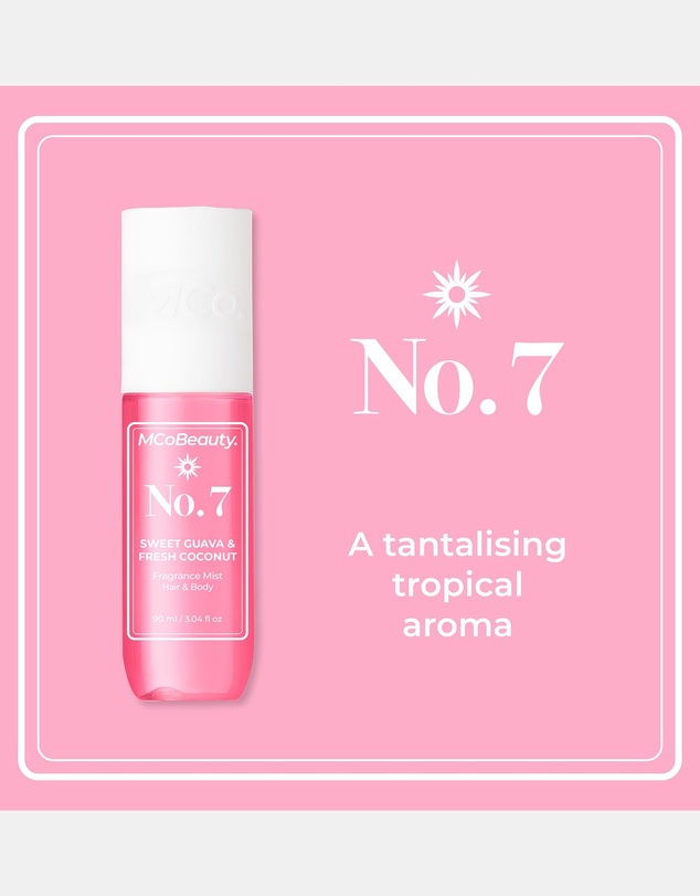 MCoBeauty - Fragrance Mist Hair & Body 90mL - No.7 (Sweet Guava & Fresh Coconut)