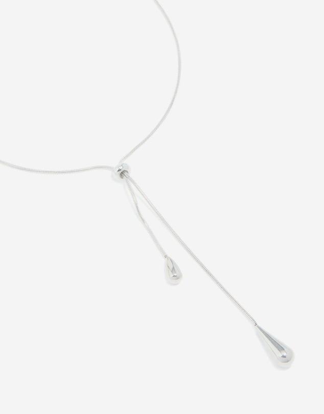 Lovisa - Waterproof Stainless Steel Pull Through Lariat Necklace