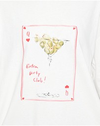 Dazie - Martini Club Oversized Graphic Tee