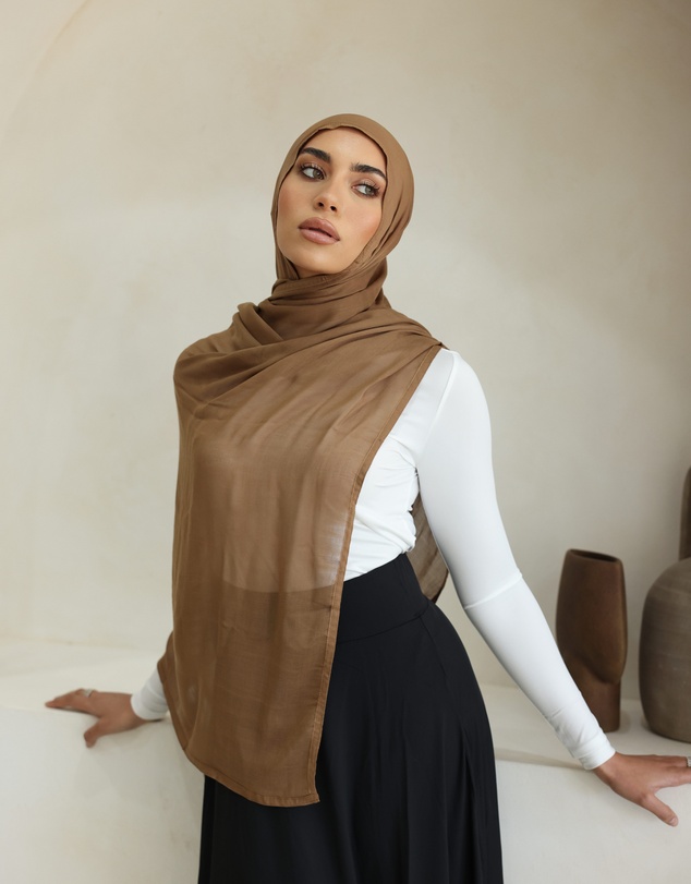 Mod Squad - Double Stitch Hijab- Cinnamon