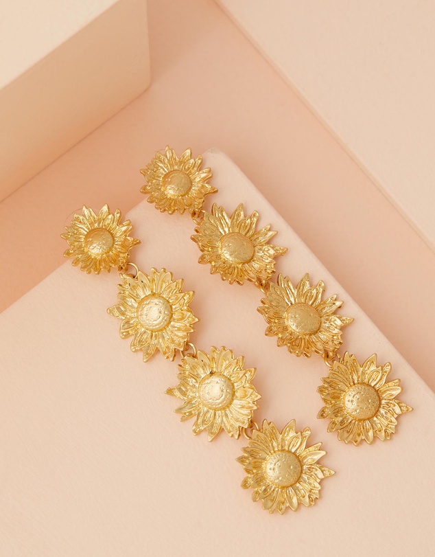 Native Sol - Follow The Sun - Sunflower Earrings