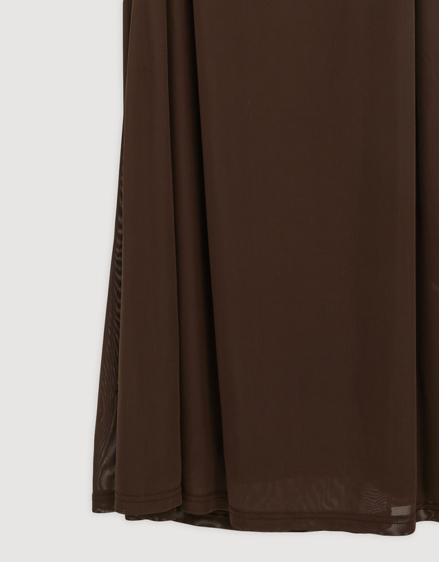 Revibe - Repaired Tussah Eleanor Mesh Off The Shoulder Maxi Dress - AU 18