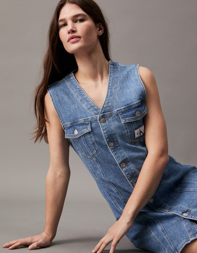 Calvin Klein Jeans - Sleeveless Denim Mini Dress