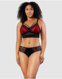 Parfait - Mia Dot Longline Padded Lace Bralette