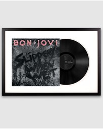 iWorld - Framed Bon Jovi Slippery When Wet Vinyl Album Art