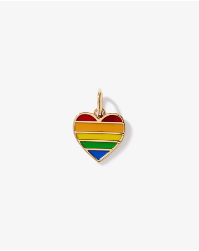 Michael Hill - Rainbow Heart Pendant in 18Kt Vermeil with Enamel