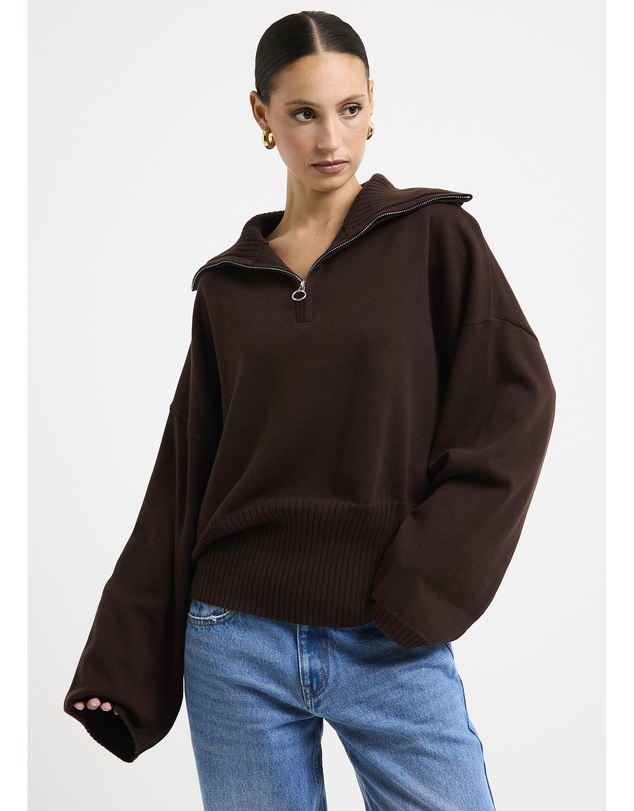 Subtitled - Florian Quarter Zip Jumper