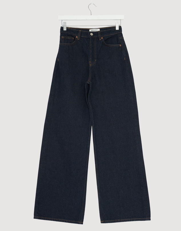 Revibe - Repaired Reformation Cary High Rise Slouchy Wide Leg Jeans - AU 25