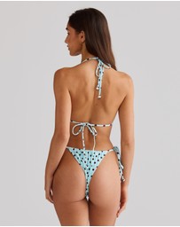 Vacay Swimwear - Rio Top Blue Polka