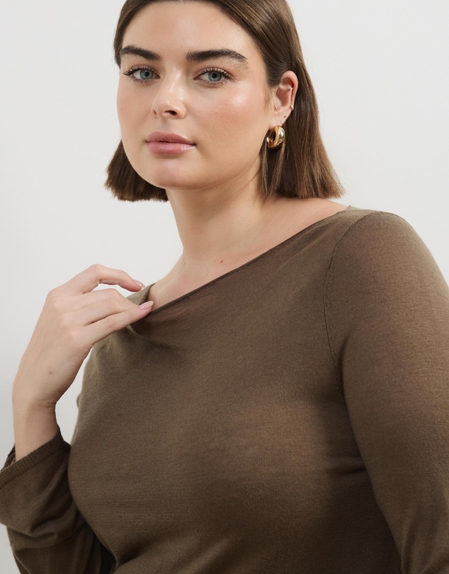 Atmos&Here Curvy - Bella Fine Knit Top