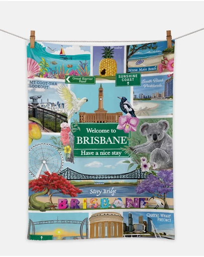 La La Land - Tea Towel Gday Brisbane