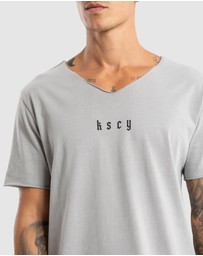 Kiss Chacey - Made Of Iron Raw Neck Tee