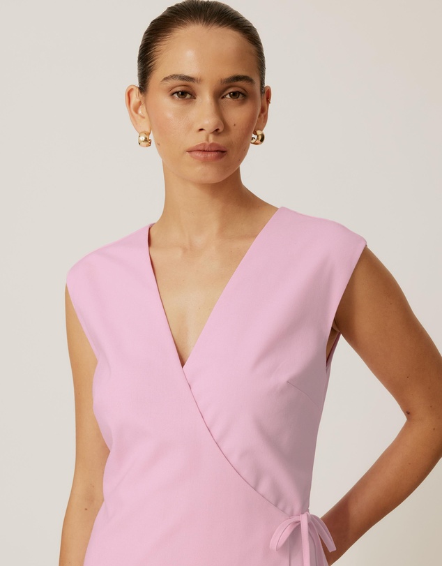 Tussah - Becca Linen Blend Wrap Dress