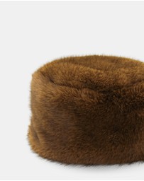 Morgan & Taylor - Elaina Faux Fur Cossack Hat in Brown