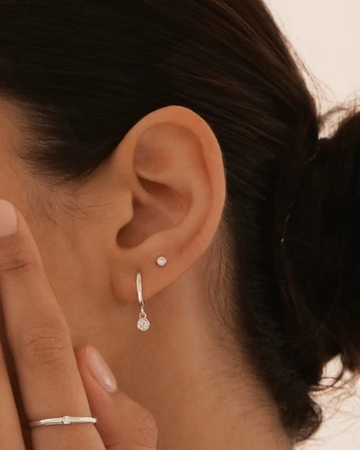 The Silver Collective - Verity Stud Earrings Silver